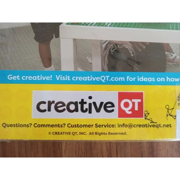 Creative 4 Pk Green Peel & Stick Baseplates 10"x10" Compatible Brick Plates NEW - Picture 10 of 15